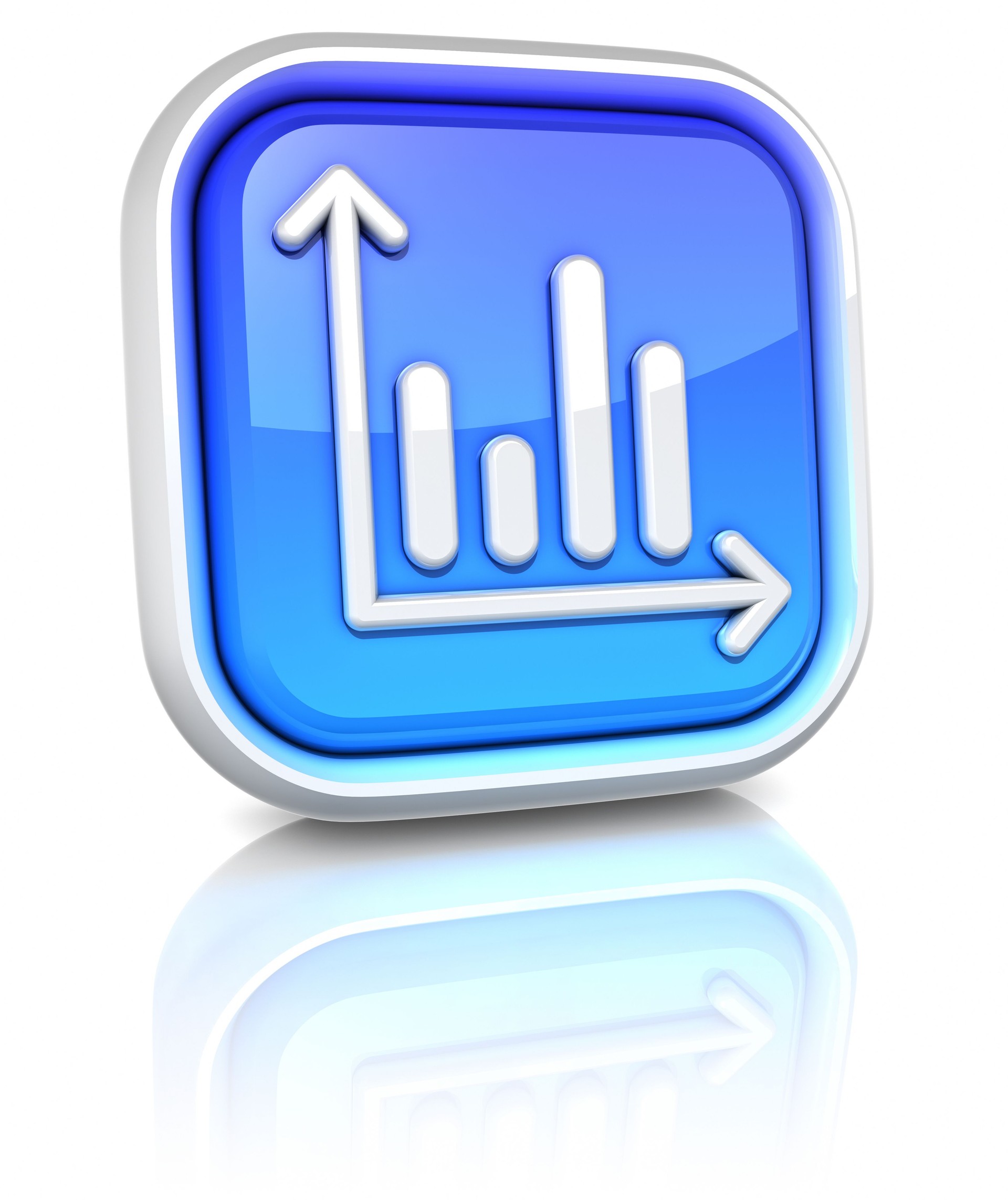 3d square icons - stats